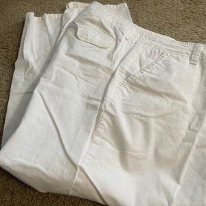 White chino slacks
